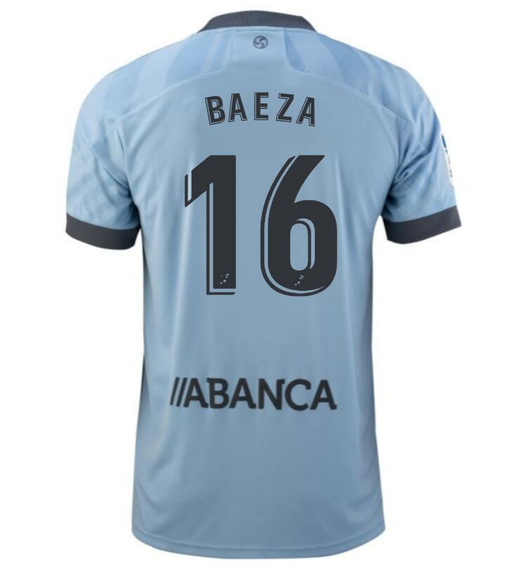 2021/22 Celta de Vigo Home Kit Soccer Jersey with Miguel Baeza 16 printing